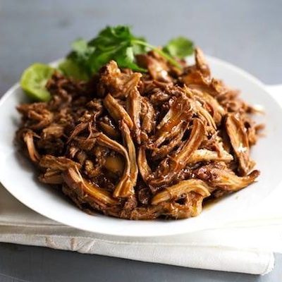 Honey Glazed Crockpot Chicken Adobo - simple pantry ingredients, hardly any hands-on time, 200 calories. | https://pure-slim.today