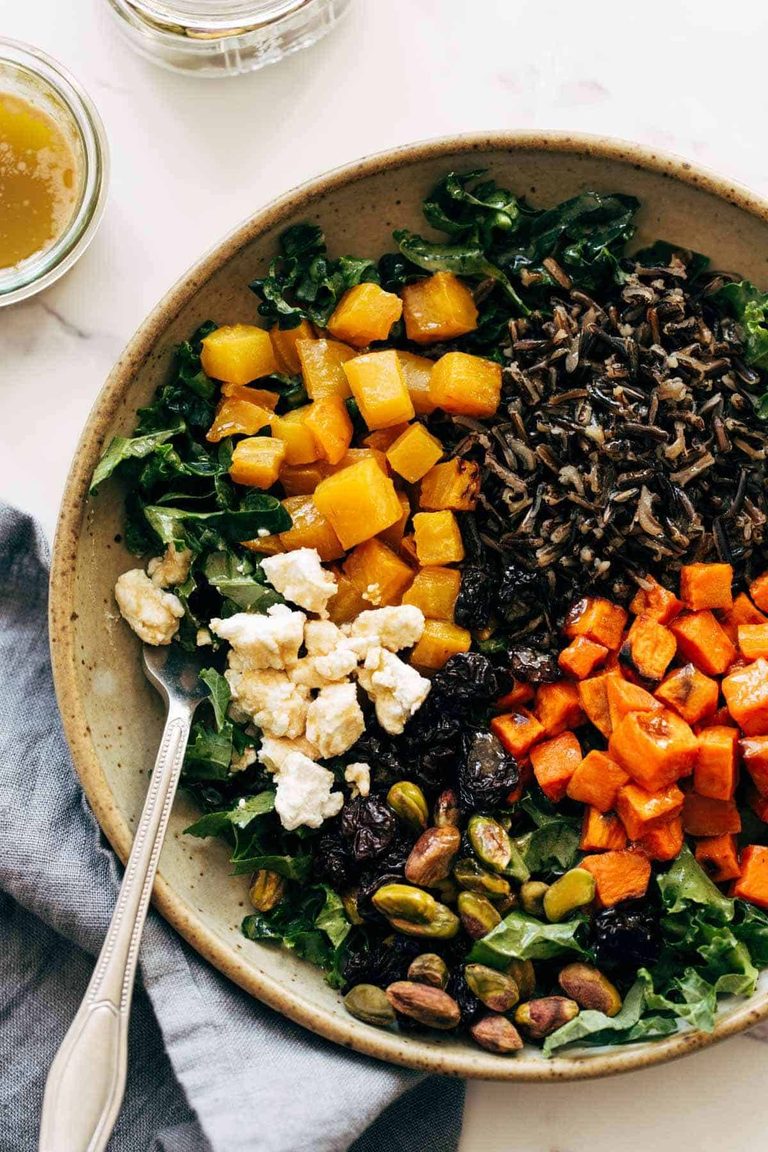 Wild rice grain bowl.