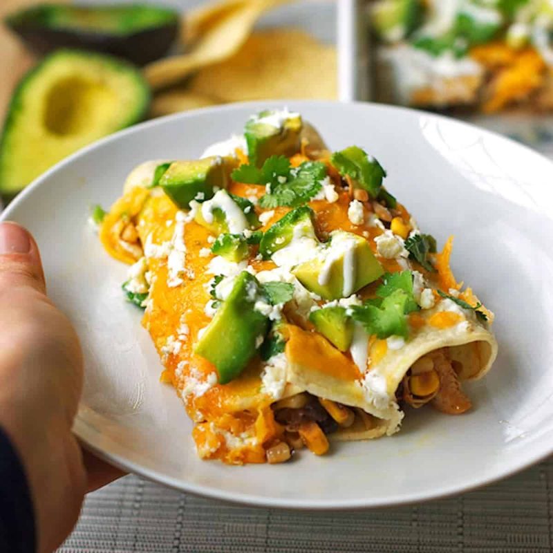 A picture of Skinny Chicken Enchiladas