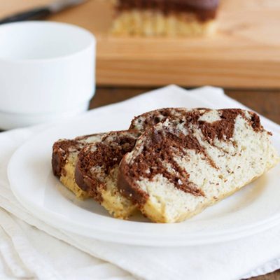A picture of Chocolate Sweet Cream Marble Loaf